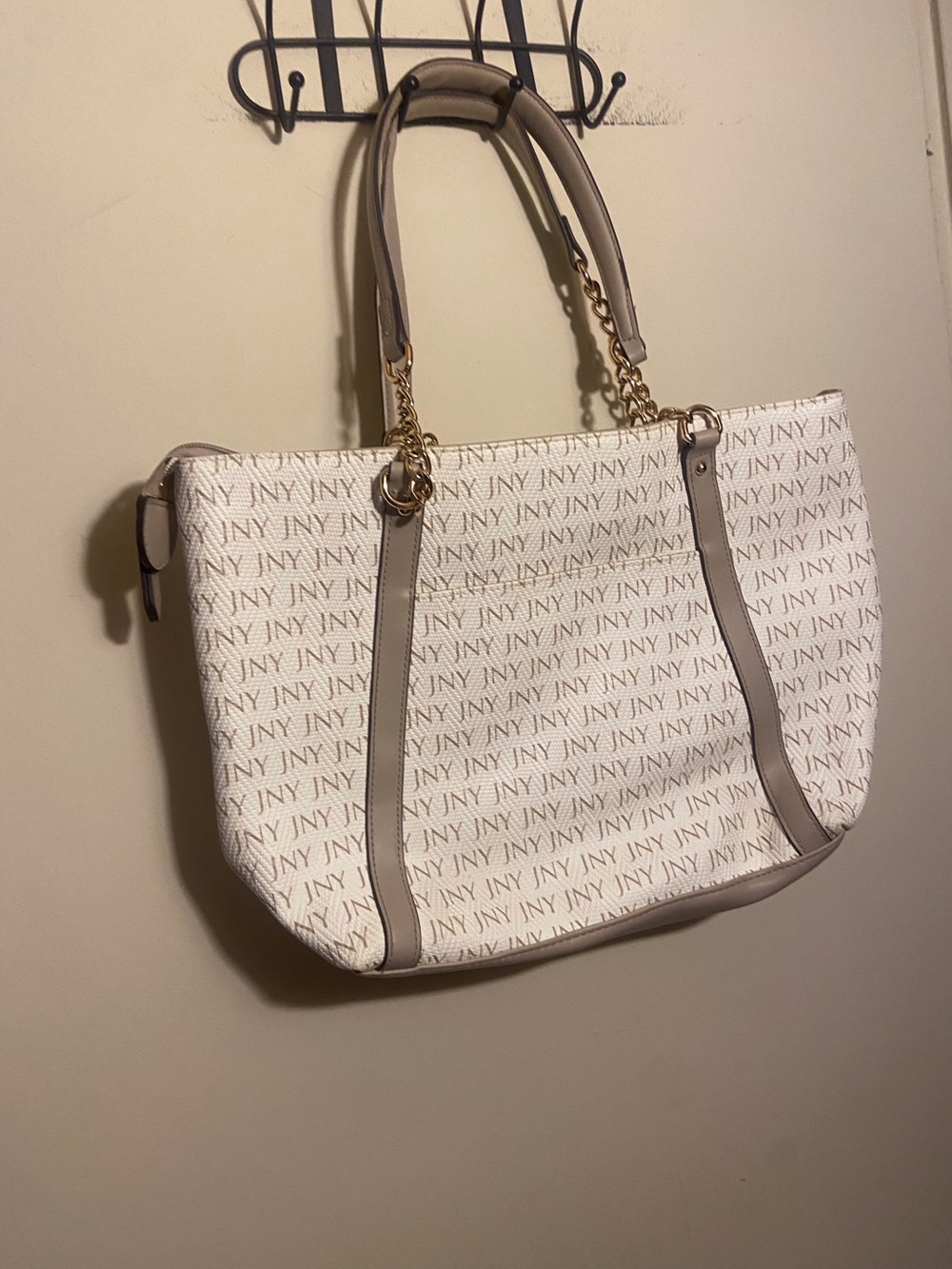 Jones New York White Nude Shoulder Bag